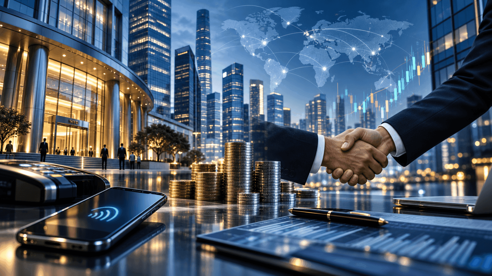 Modern digital banking and international financial connectivity