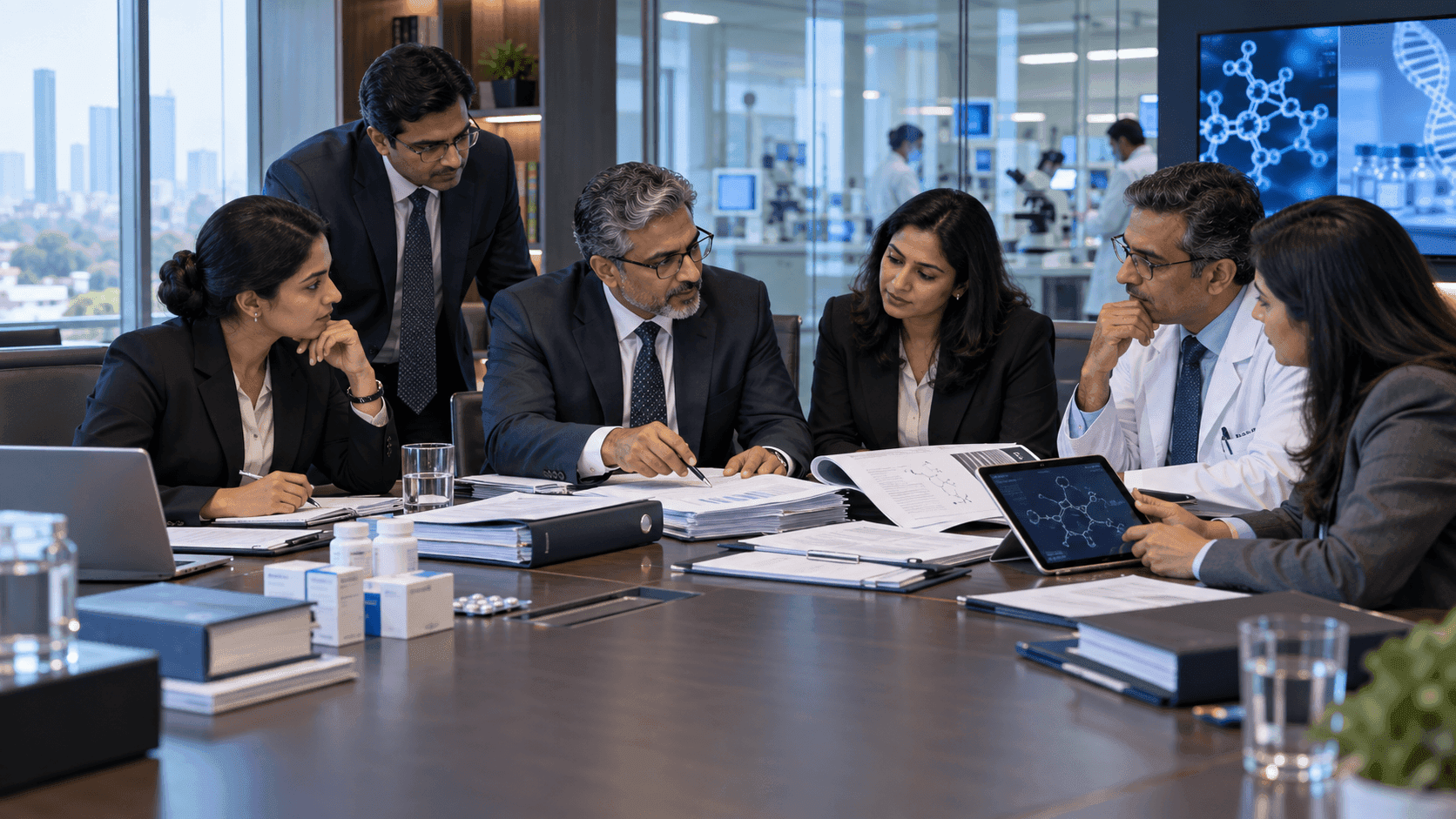 Legal counsel advising pharmaceutical and healthcare professionals on a complex regulatory matter